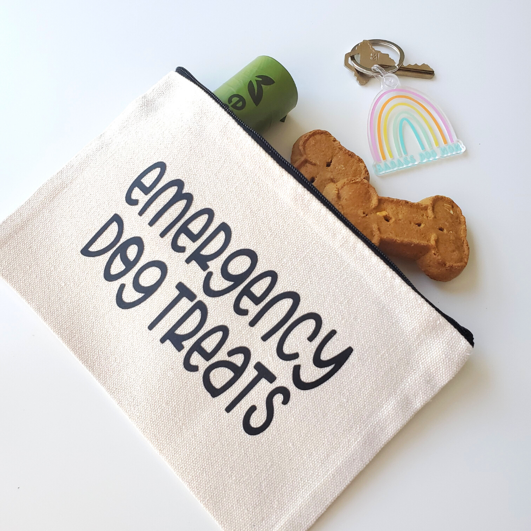 Emergency Dog Treats Zippered Pouch