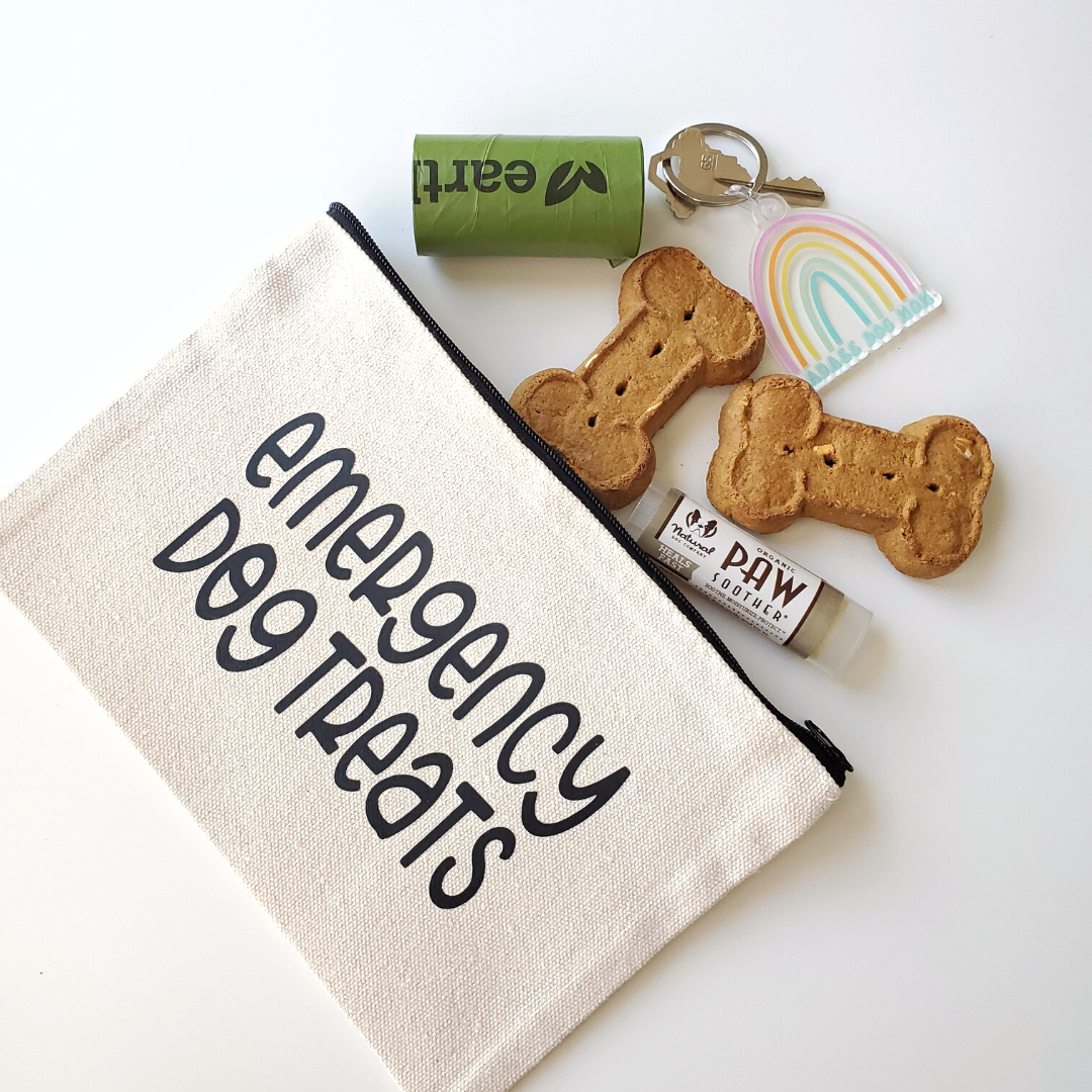 Emergency Dog Treats Zippered Pouch