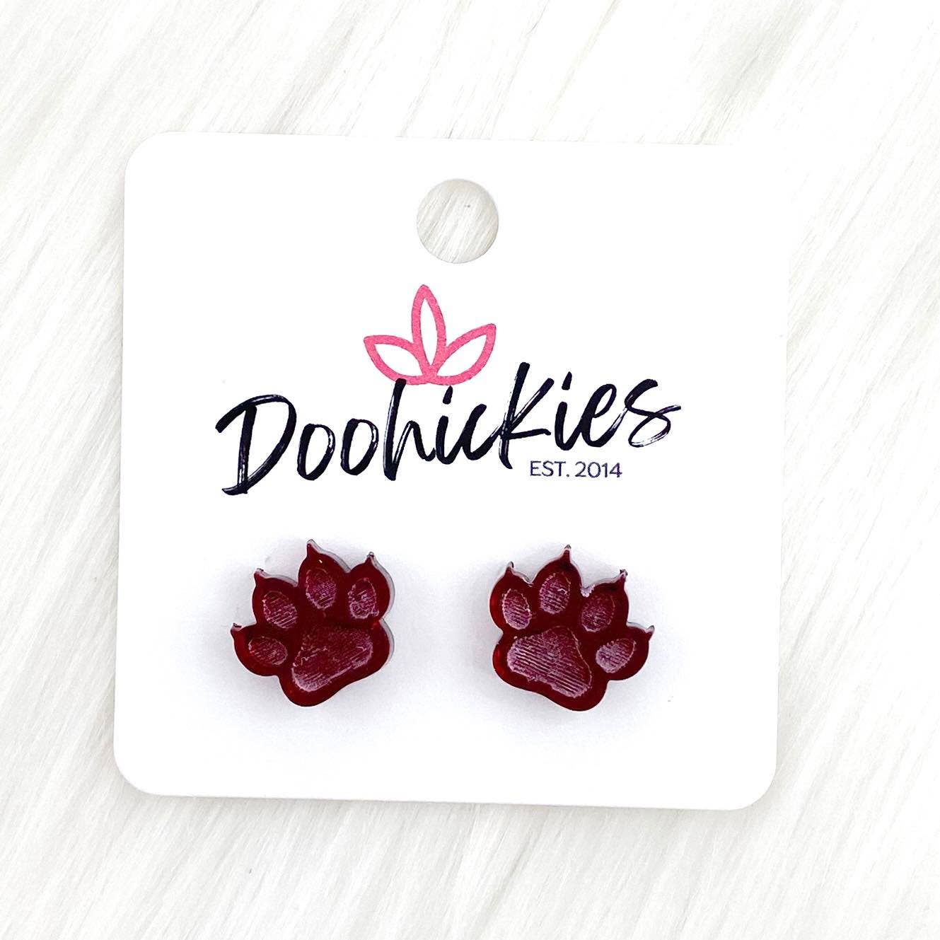 Acrylic Paws & Claws Earrings