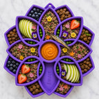 Mandala eTray Shallow Slow Feeder Dog Bowl