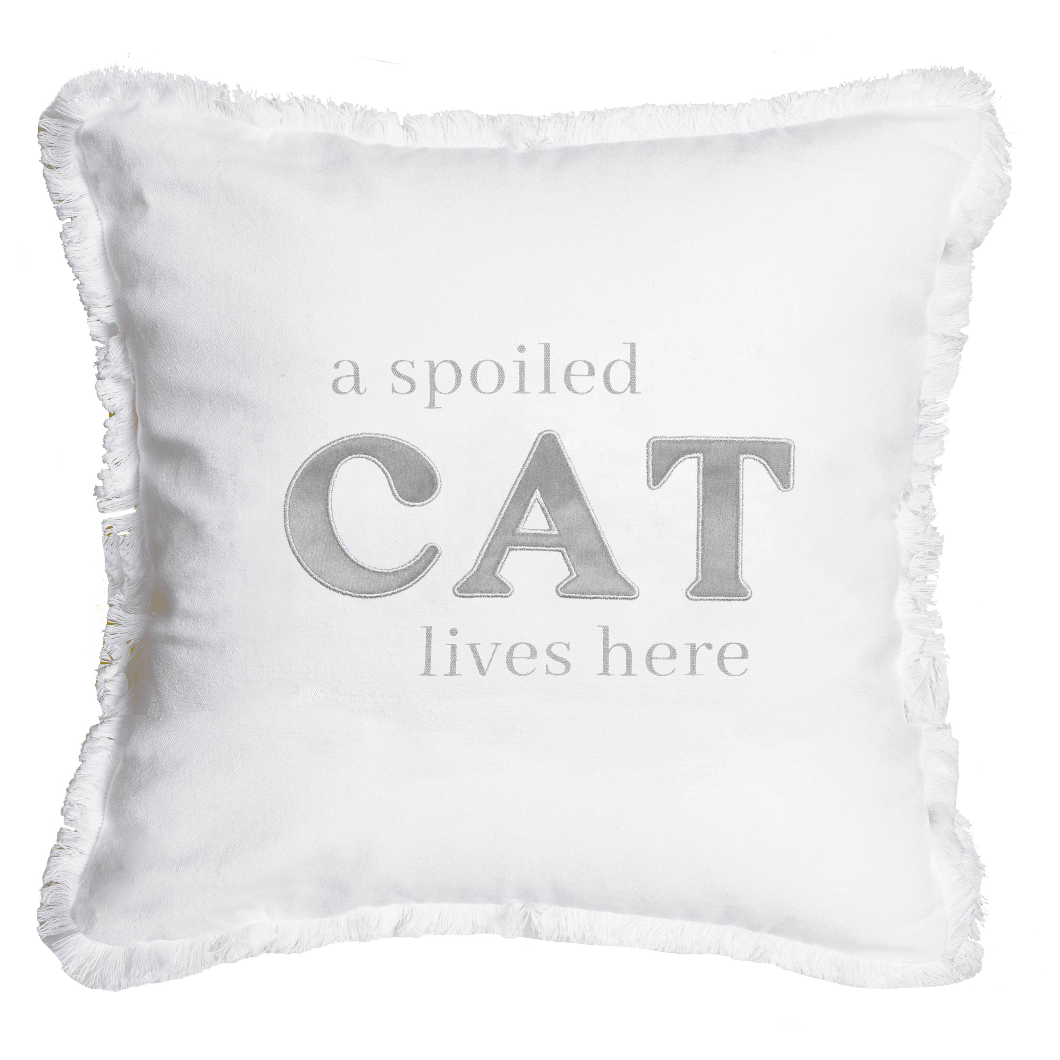 Spoiled Cat Throw Pillow