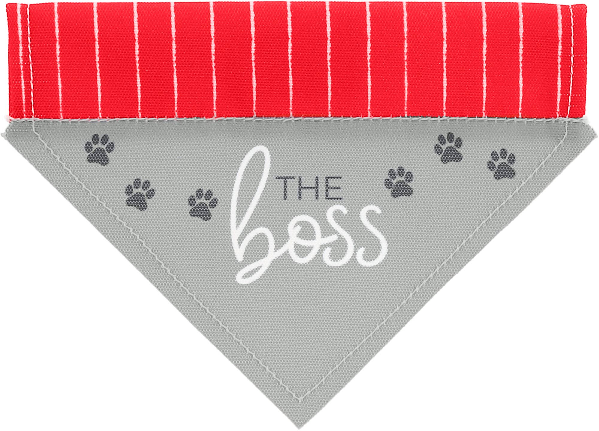 The Boss Canvas Slip on Pet Bandana