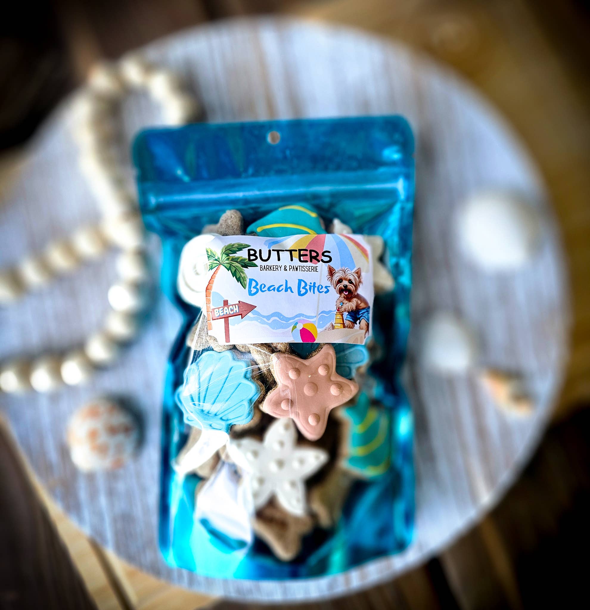 Beach Bites Dog Cookies Bags