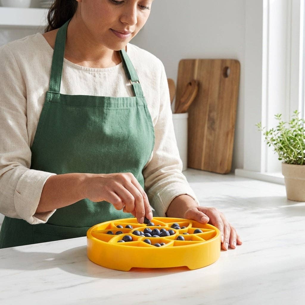 Sunflower Softie eTray Slow Feeder Dog Bowl