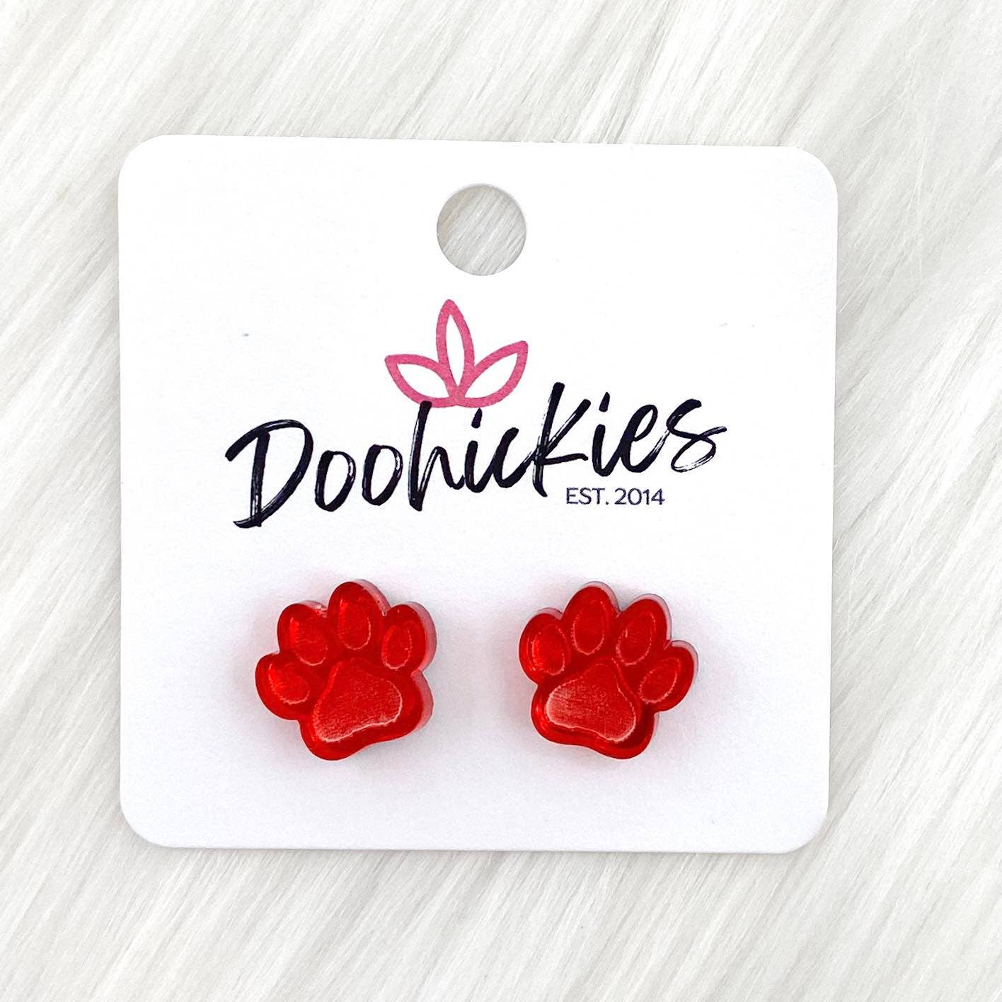 Acrylic Paws & Claws Earrings