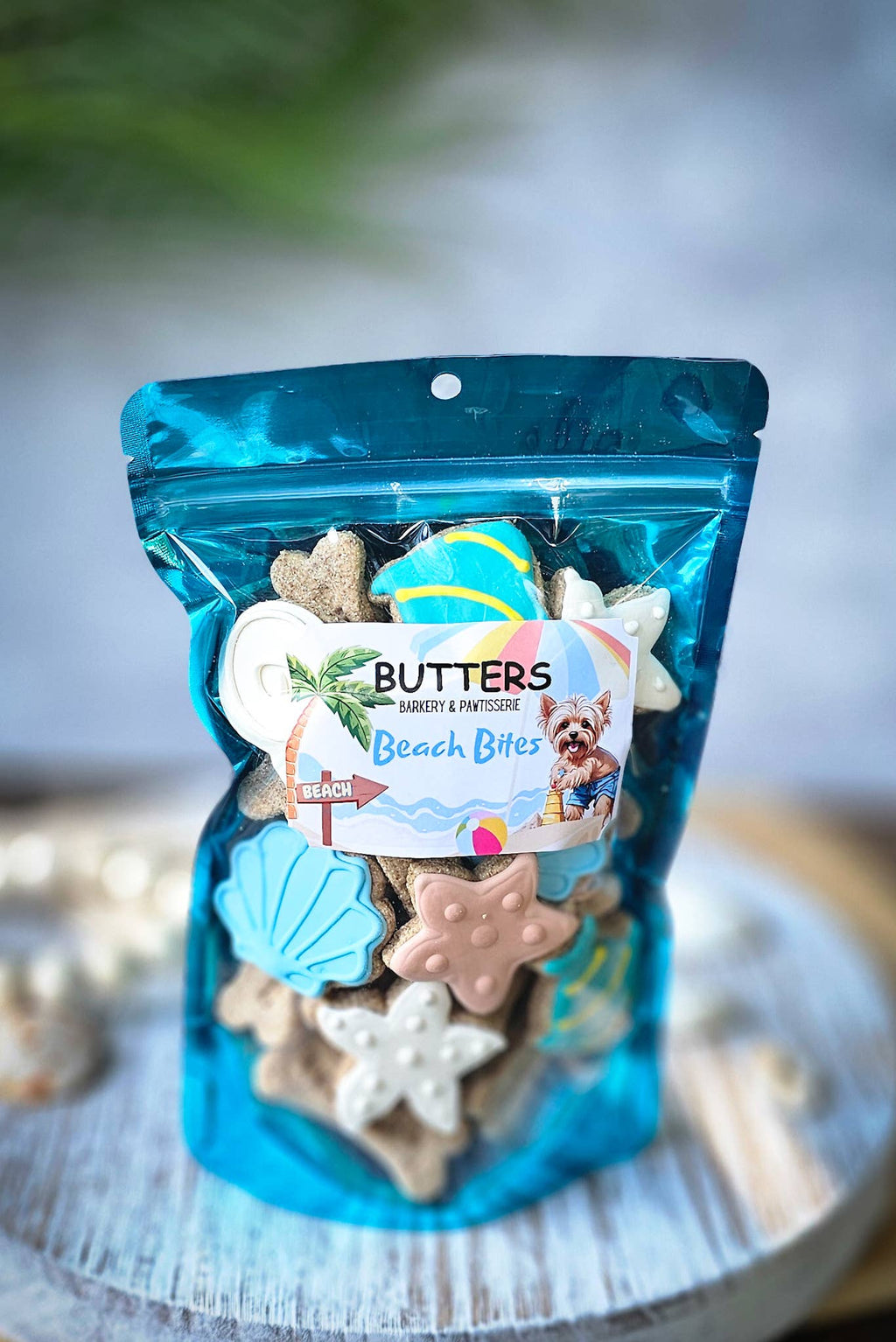 Beach Bites Dog Cookies Bags