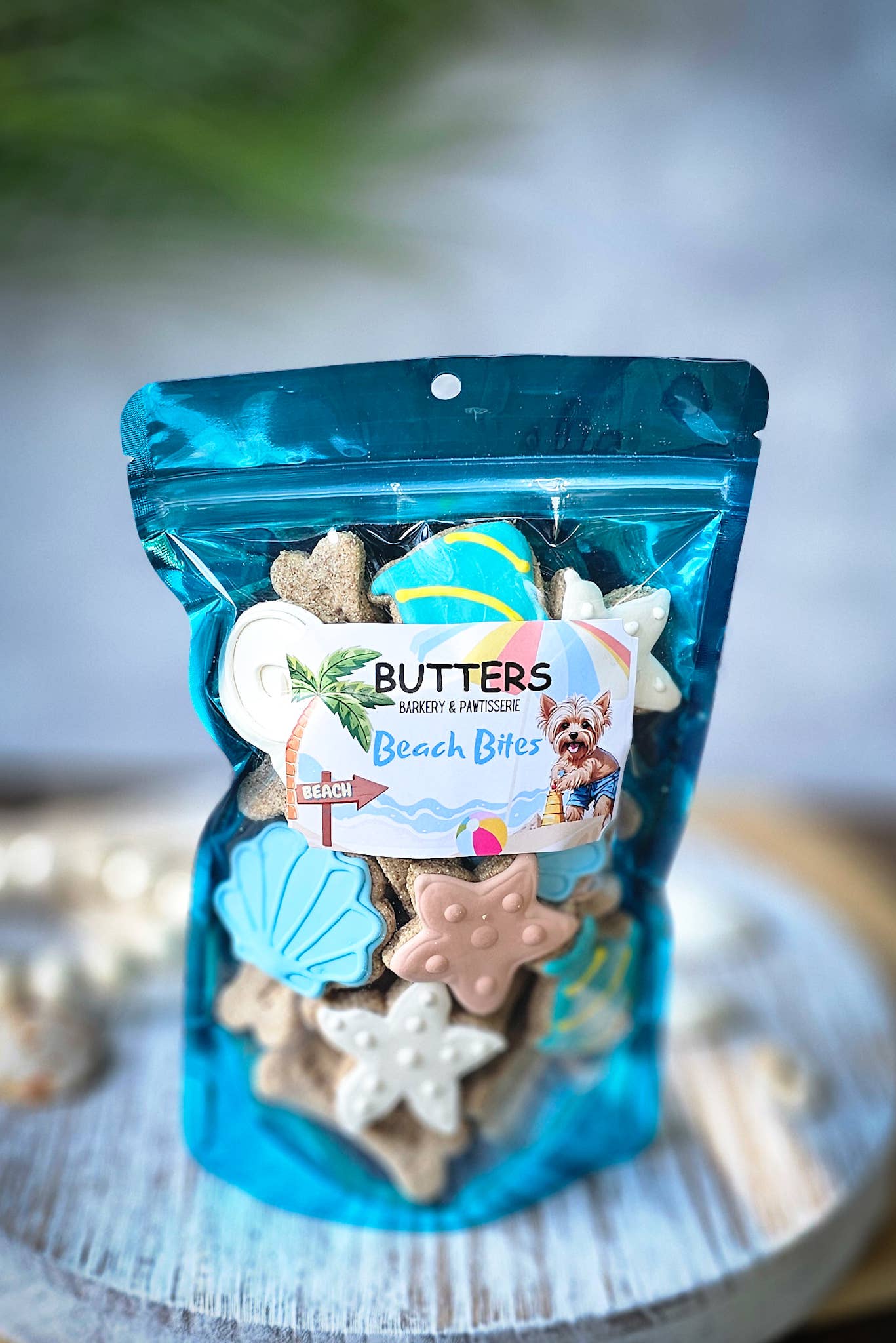 Beach Bites Dog Cookies Bags