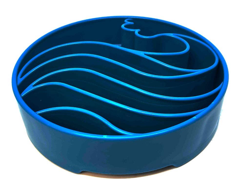 Wave eBowl Deep Slow Feeder Dog Bowl