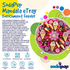 Mandala eTray Shallow Slow Feeder Dog Bowl