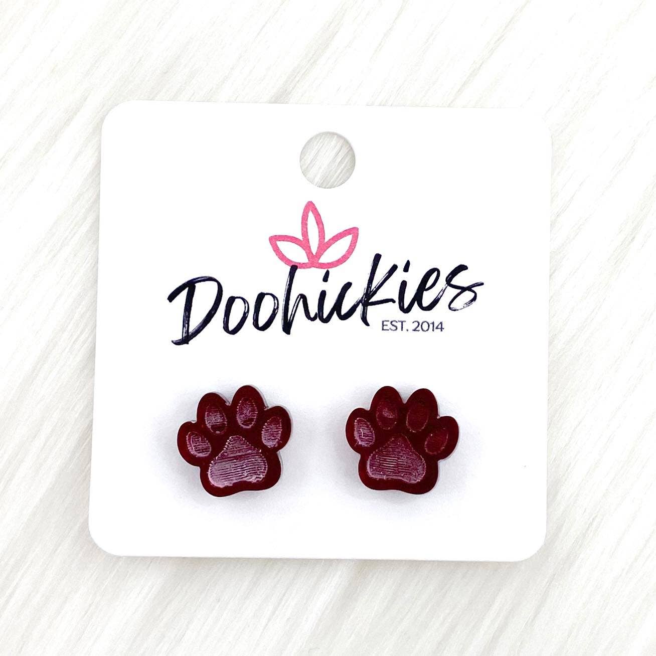 Acrylic Paws & Claws Earrings