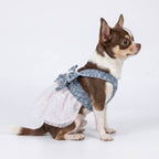 Summer Denim &amp; Tulle Dog Dress 🎀