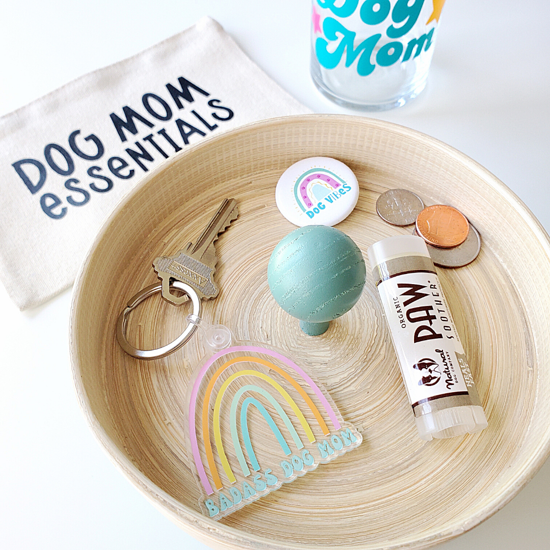 Dog Mom Essentials Zippered Pouch