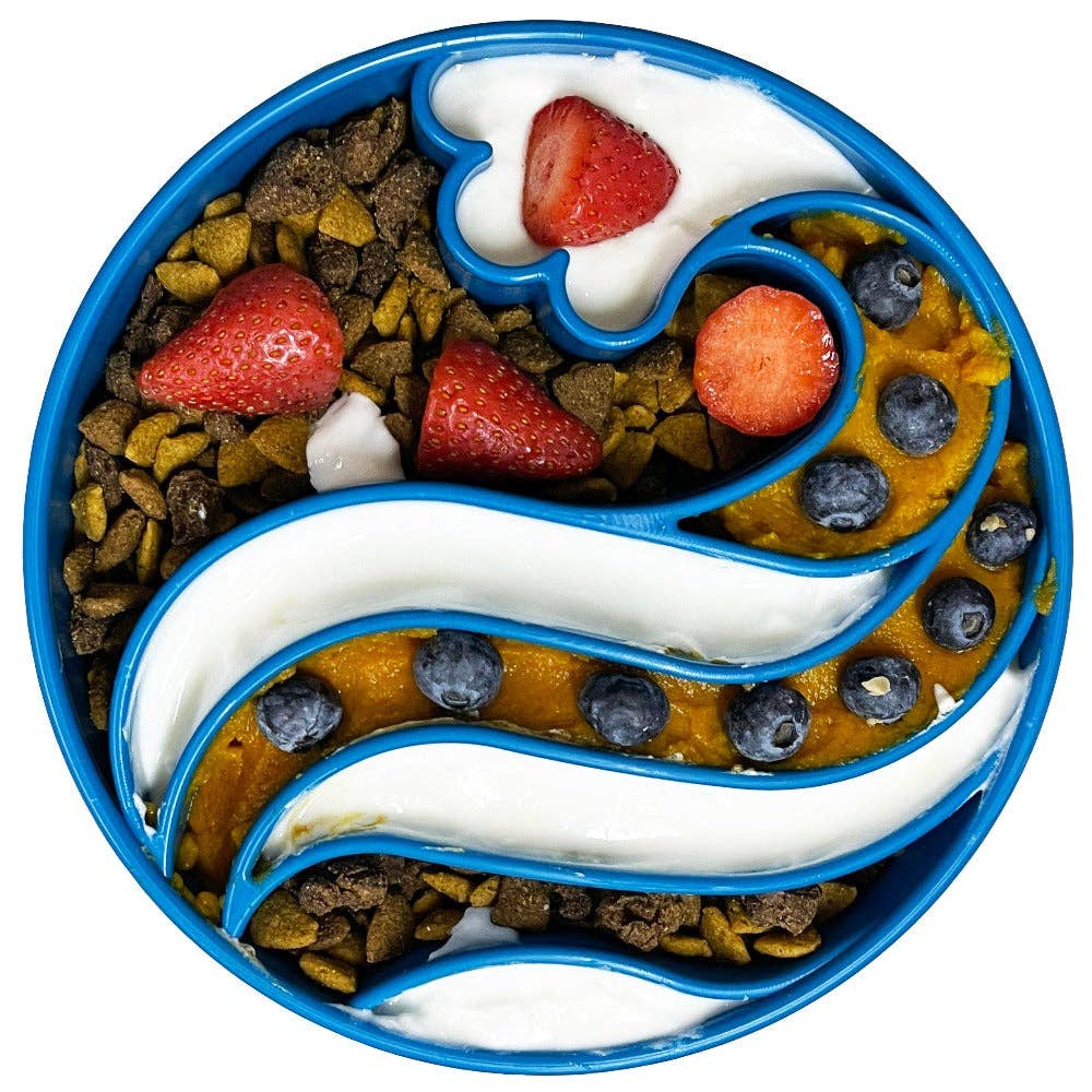 Wave eBowl Deep Slow Feeder Dog Bowl