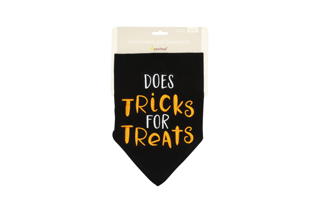 Trick or Treat Dog Halloween Bandana, S/M