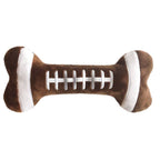 Plush Football Bone For Dogs