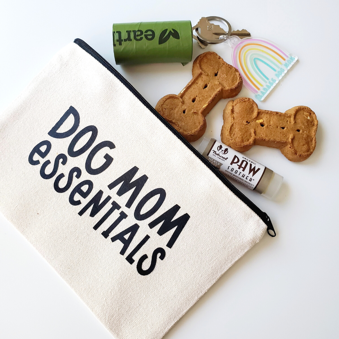 Dog Mom Essentials Zippered Pouch
