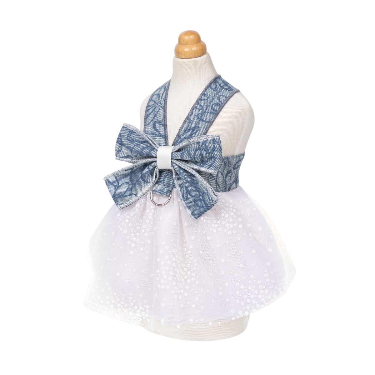 Summer Denim &amp; Tulle Dog Dress 🎀