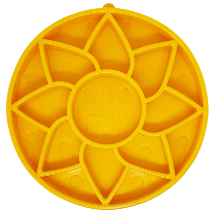 Sunflower Softie eTray Slow Feeder Dog Bowl
