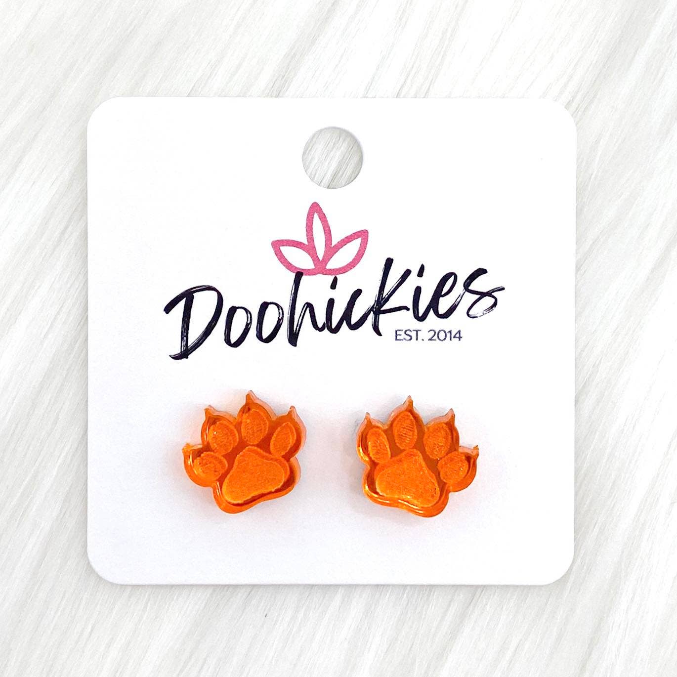 Acrylic Paws & Claws Earrings