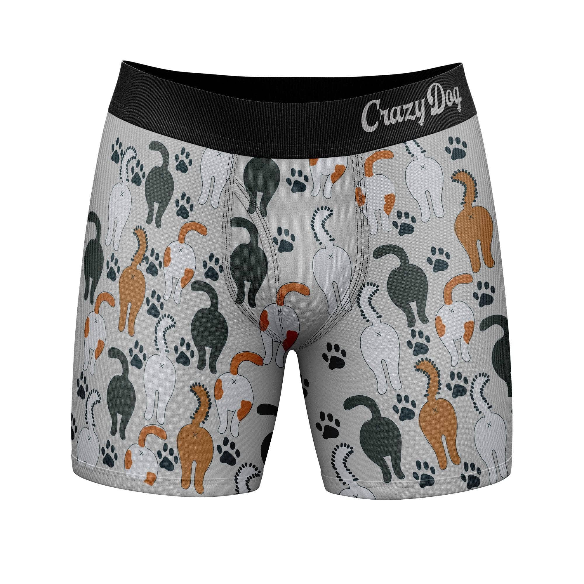 "Guess What Cat Butt" Funny Boxers for Men