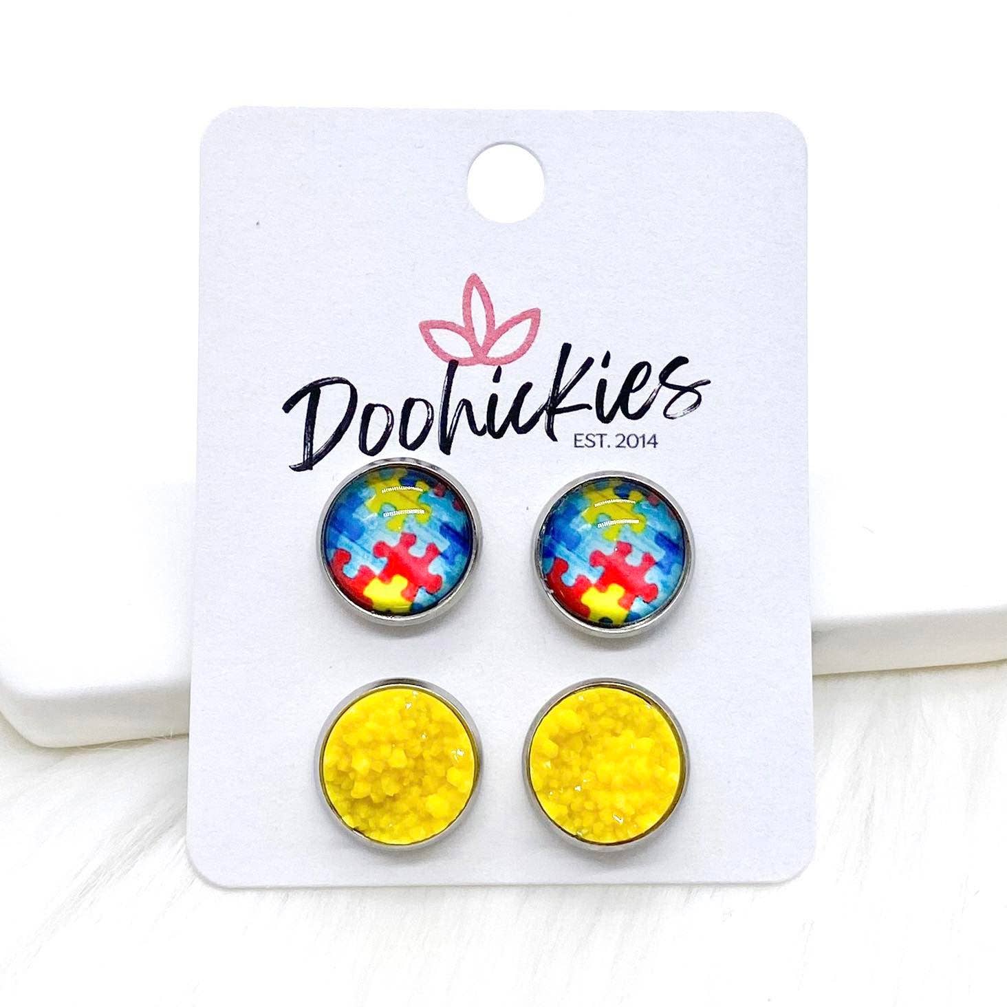 Autism Awareness & Sunshine Earrings