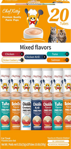 Chef Kitty Purée Pops - Grain-Free Cat Treats 20 Pack