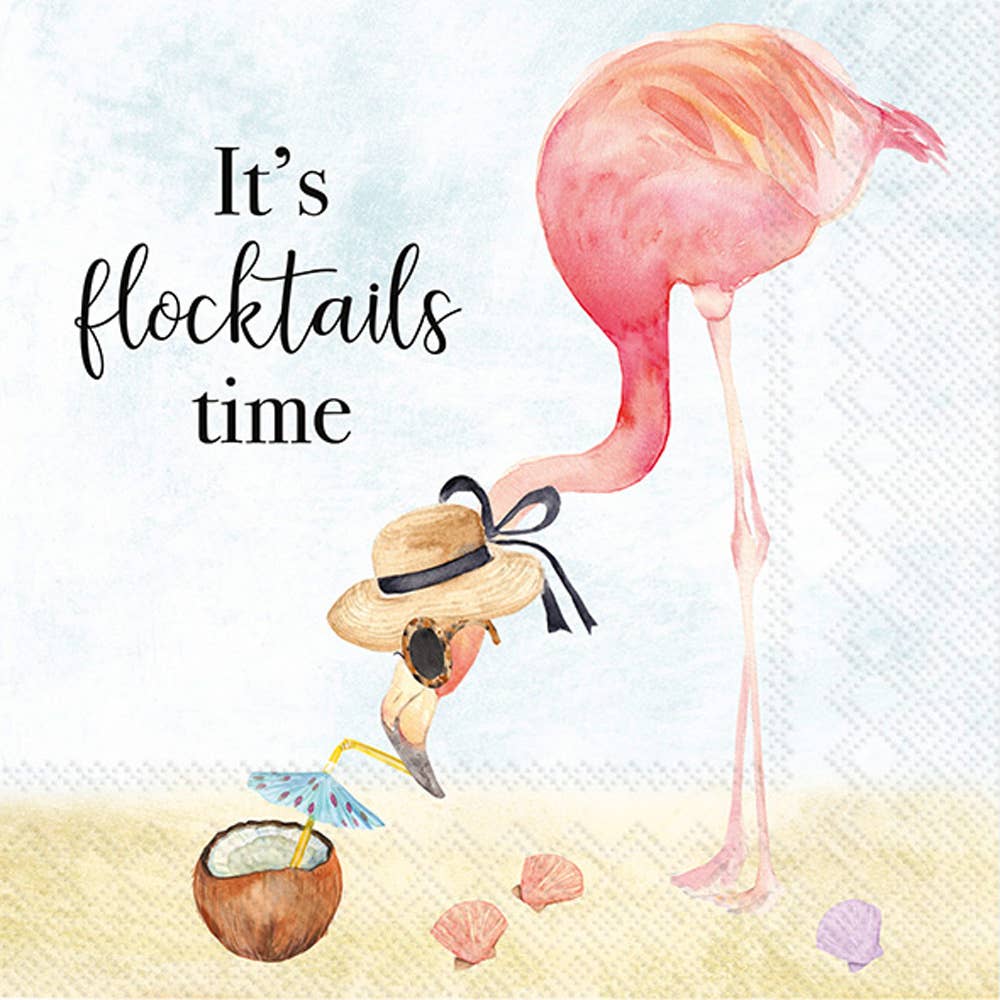 It's Flocktails Time Cocktail Napkins