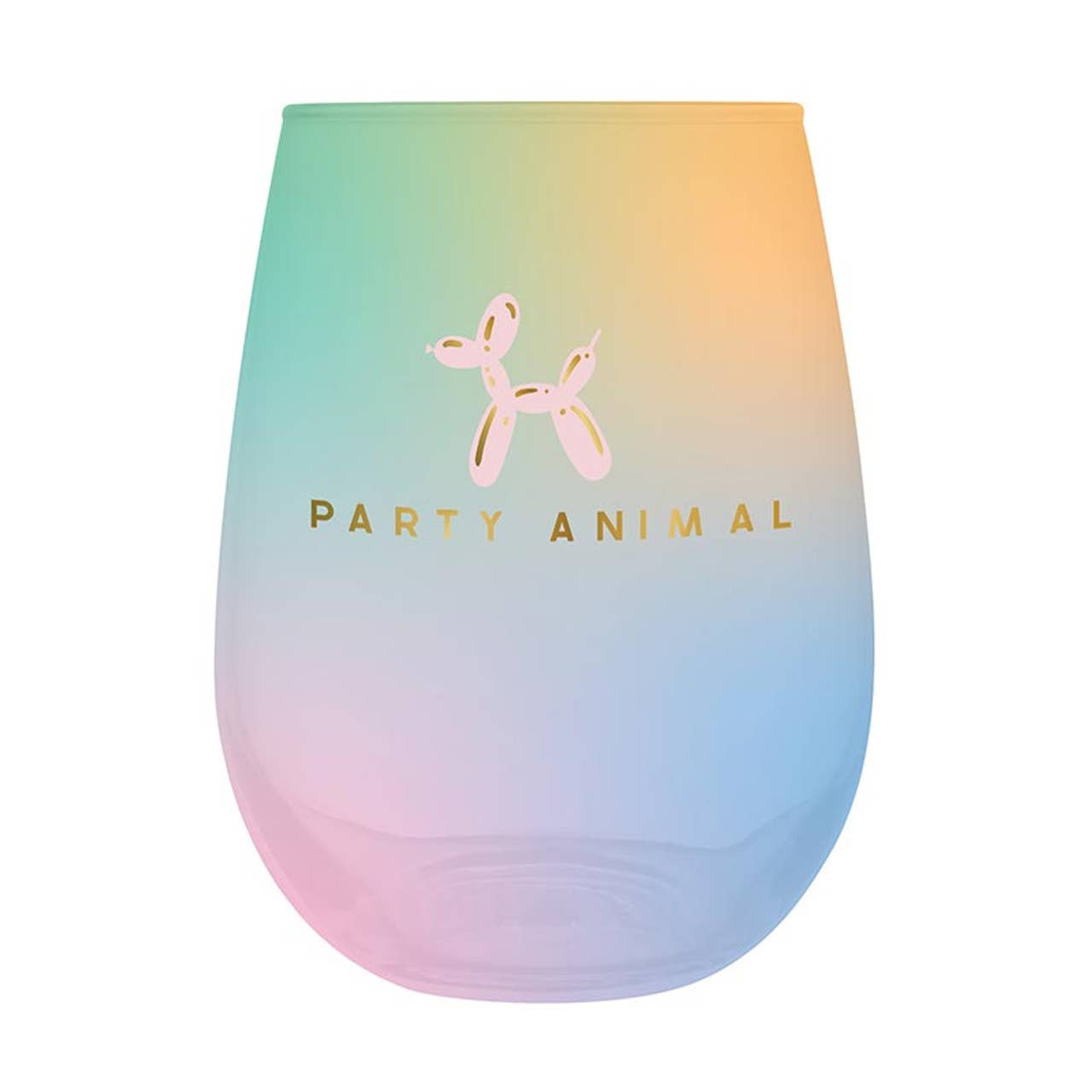 Stemless Wine Glass - Party Animal