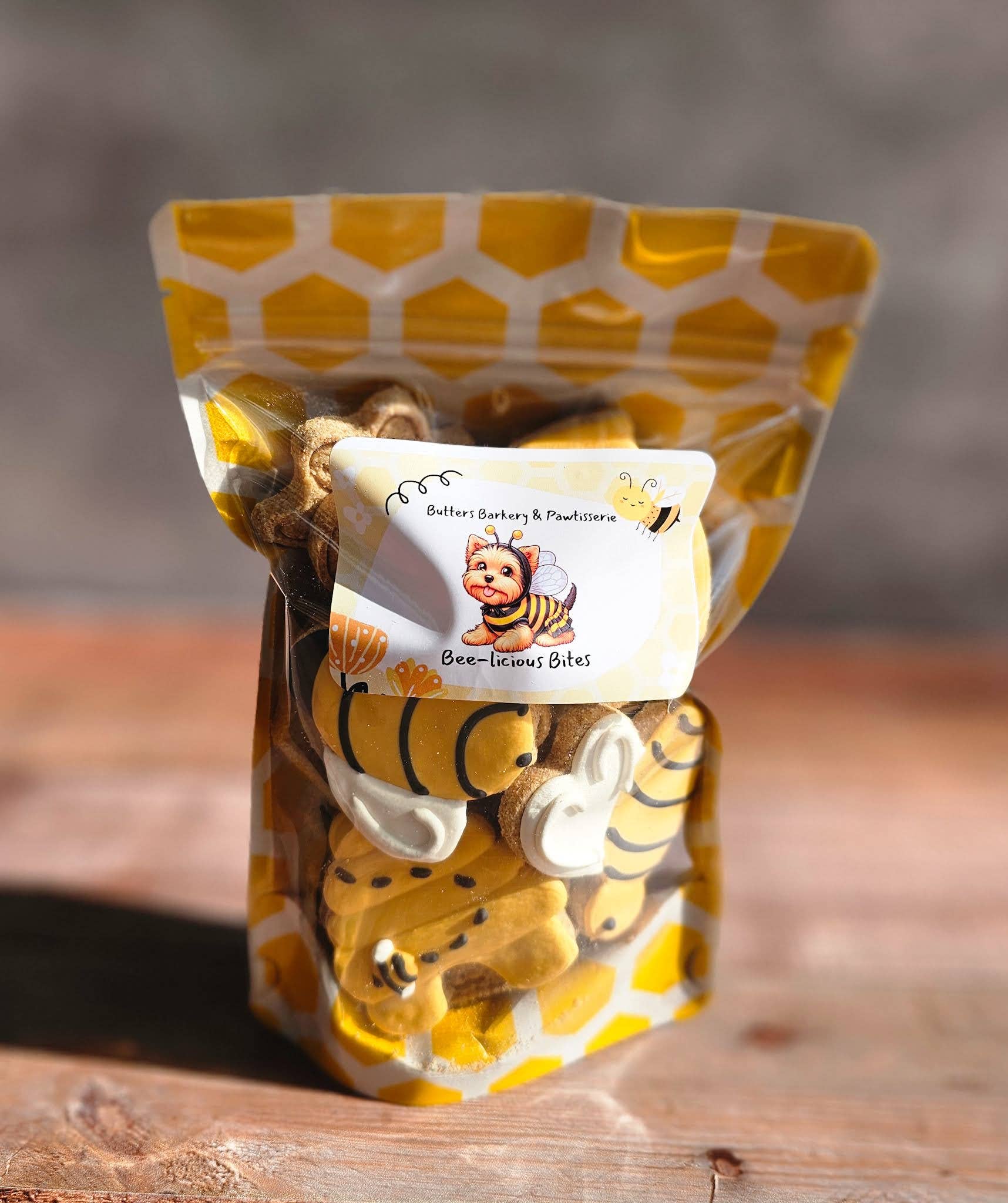 Bee-licious Bites Dog Cookie Bag