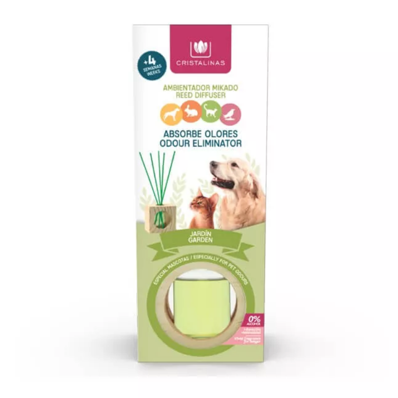 Cristalinas Pet Odor Eliminating Reed Diffuser
