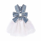 Summer Denim &amp; Tulle Dog Dress 🎀