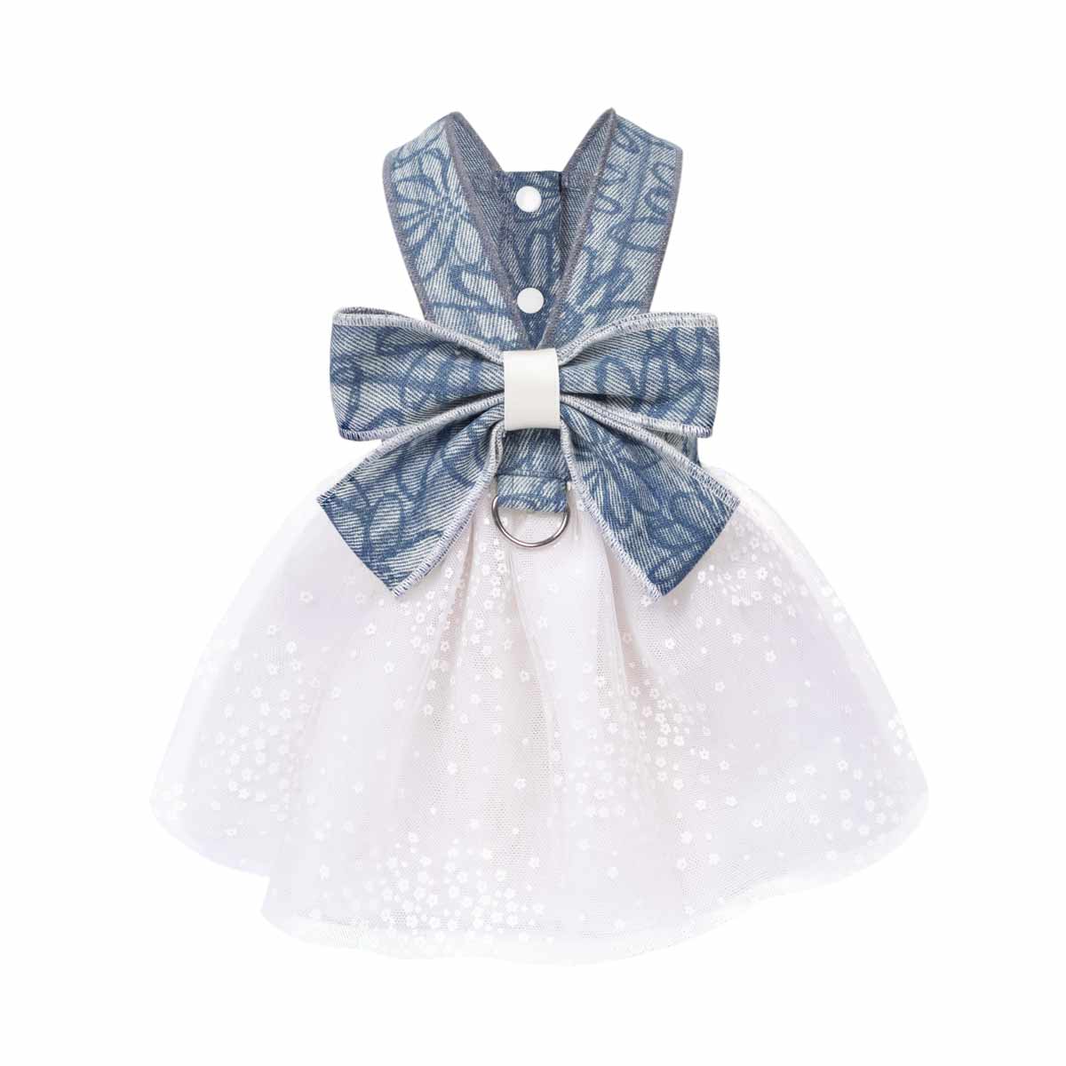 Summer Denim &amp; Tulle Dog Dress 🎀