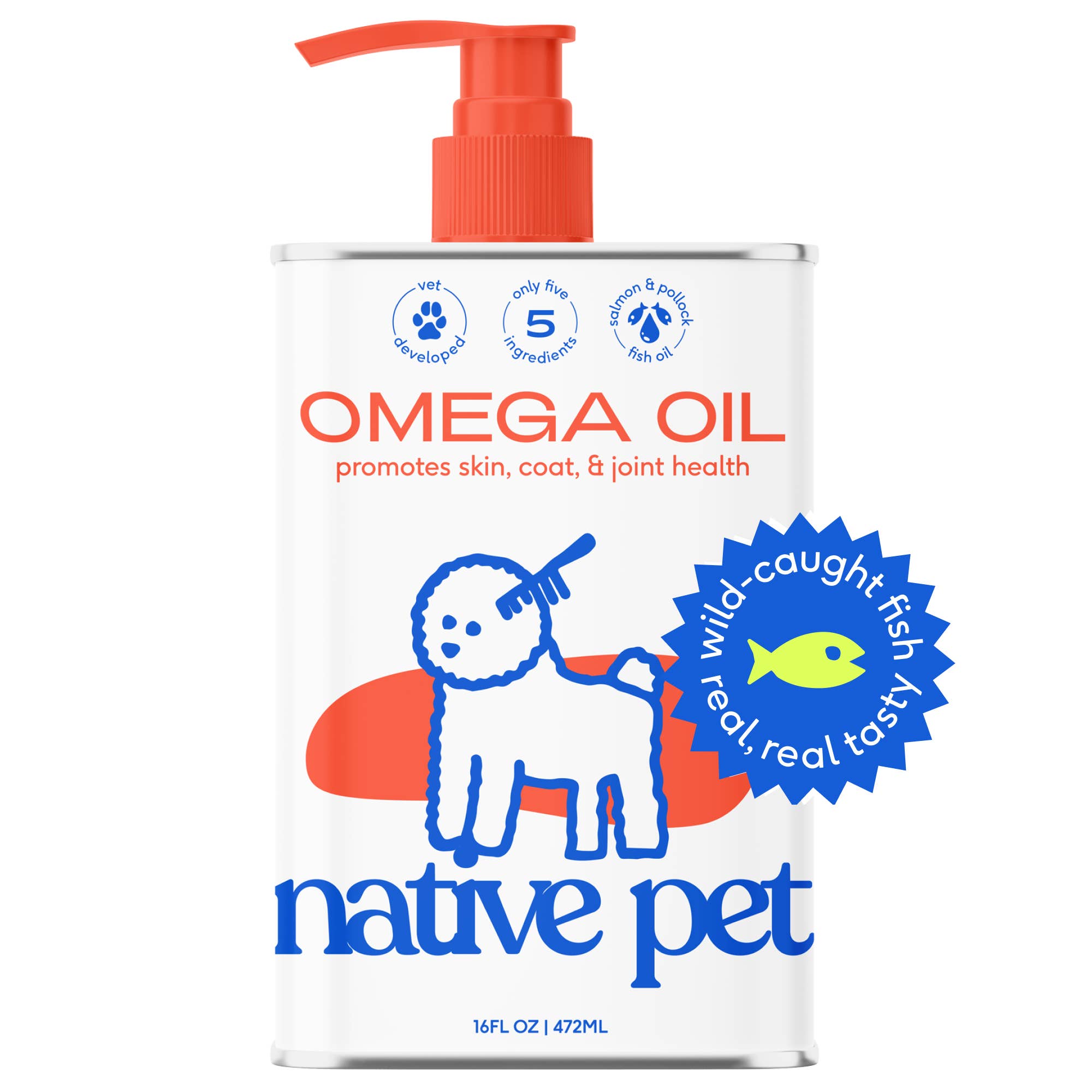 Omega-3 Fish Oil, Skin & Coat Health Supplement for Dogs