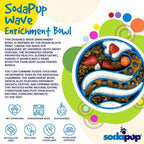 Wave eBowl Deep Slow Feeder Dog Bowl