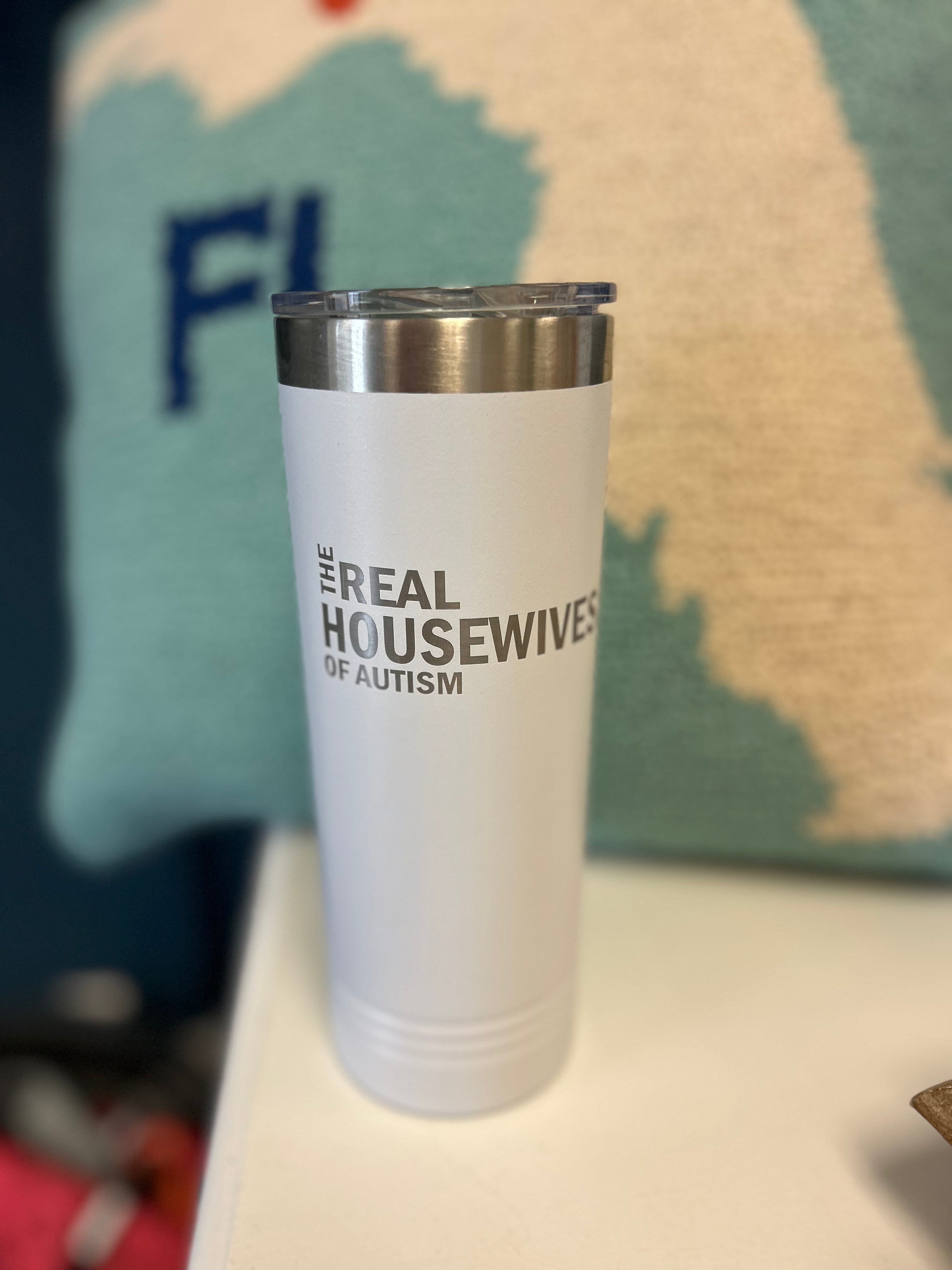 Real Housewives of Autism Polar Camel Skinny Tumbler