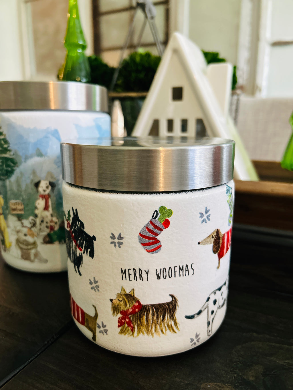 Holiday Glass Treat Jars