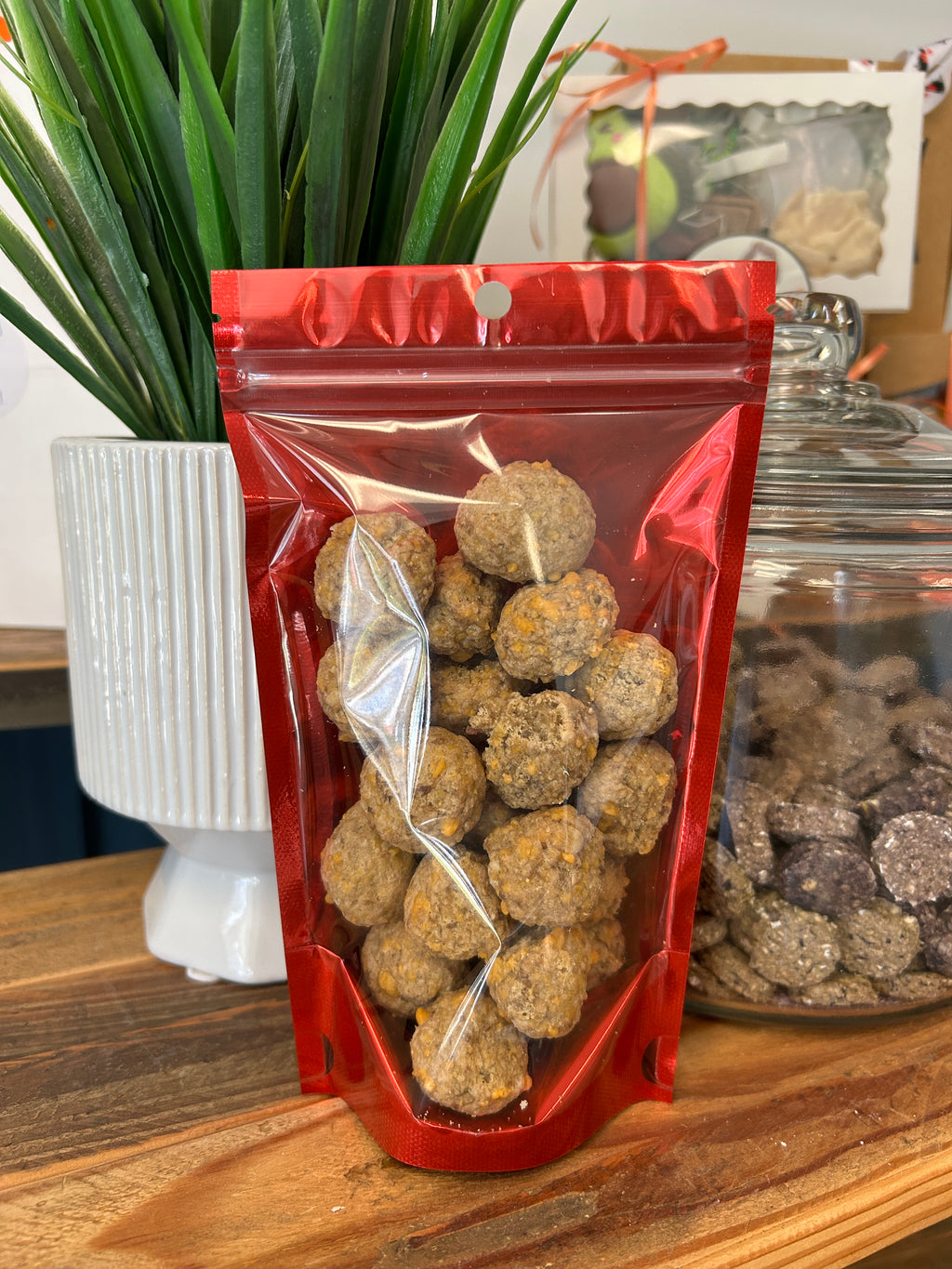 You smell like Beef & Cheese Treats!