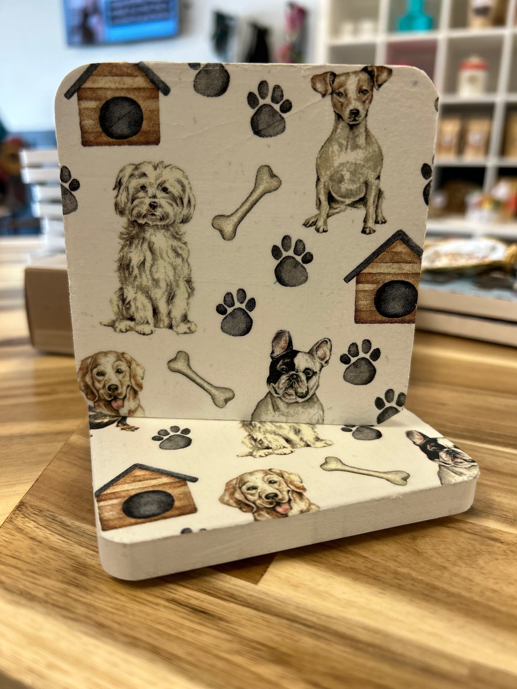Dog Bone & Paw Coaster