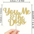 You Me & The Dogs Cake Topper