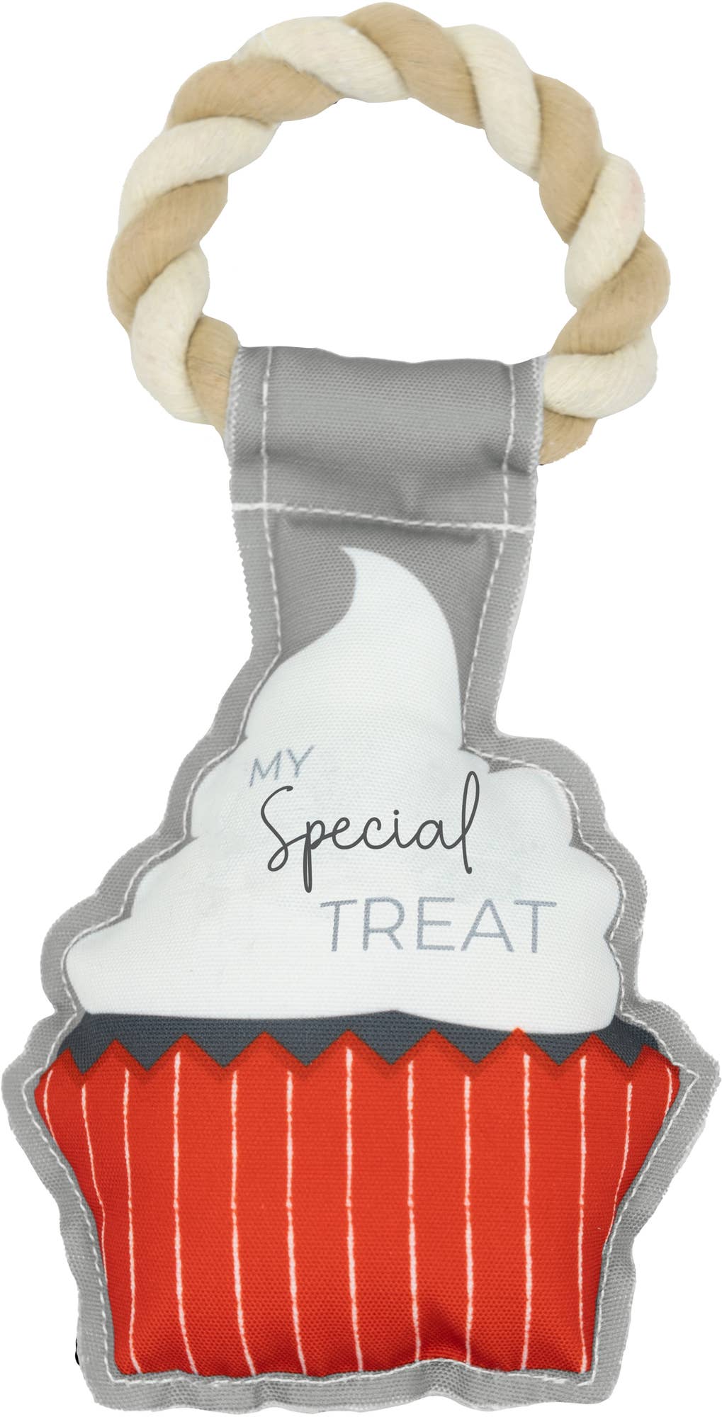 Treat Canvas Dog Toy on Rope