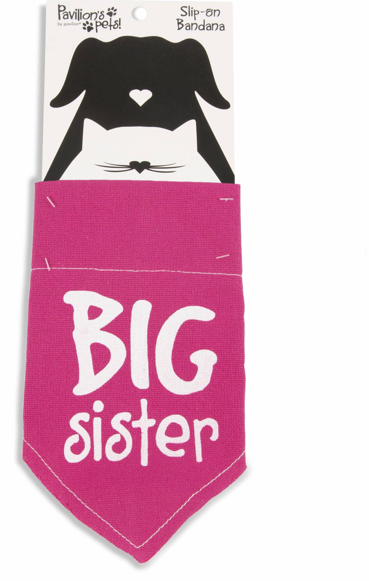 Big Sister Canvas Slip on Pet Bandana