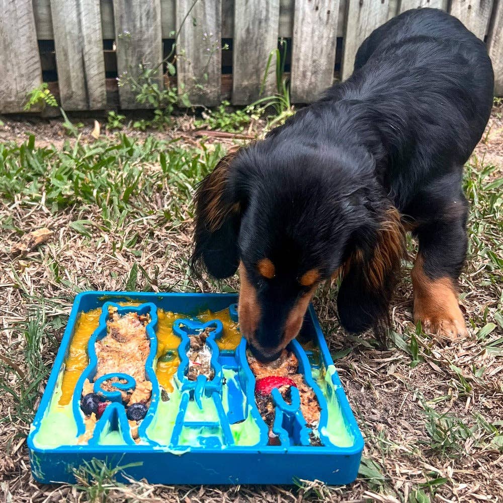 Waiting Dogs eTray - Shallow Slow Feeder Bowl