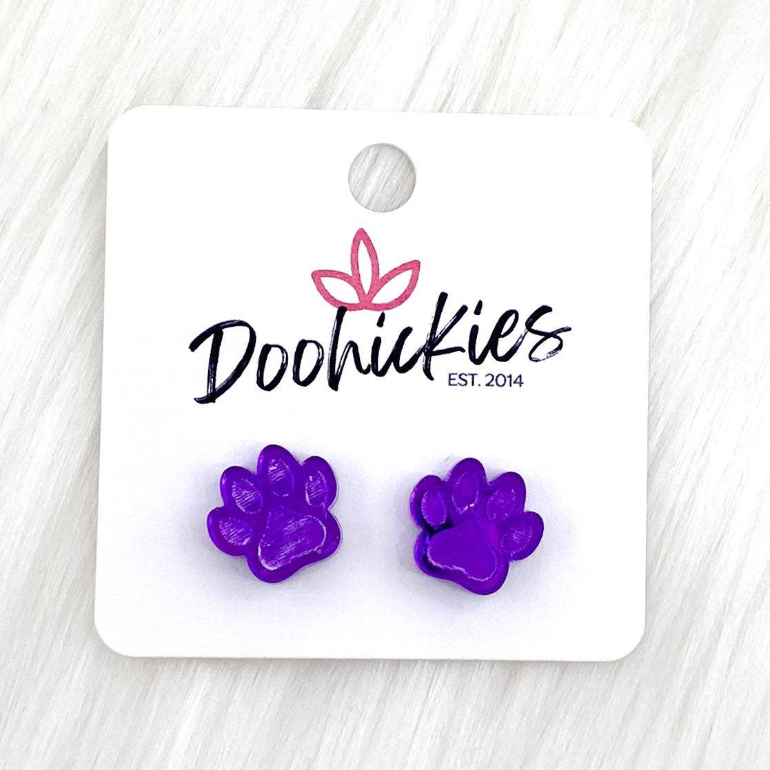 Acrylic Paws & Claws Earrings
