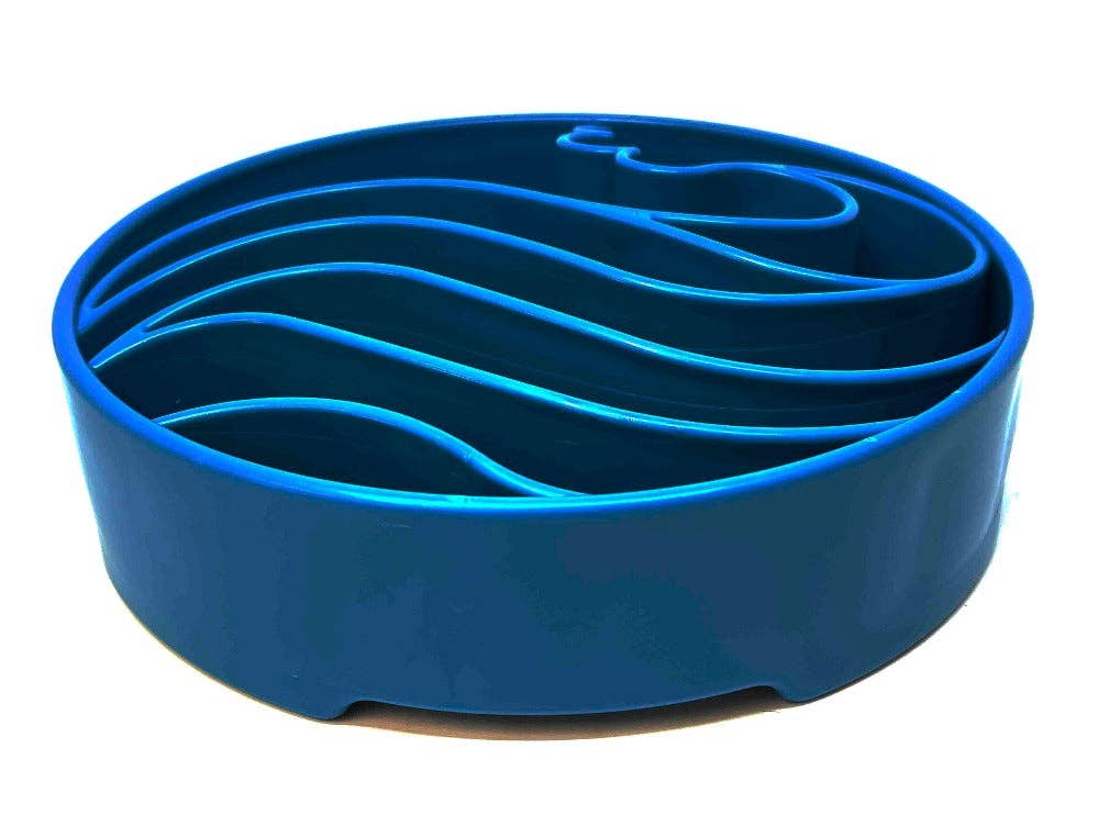 Wave eBowl Deep Slow Feeder Dog Bowl