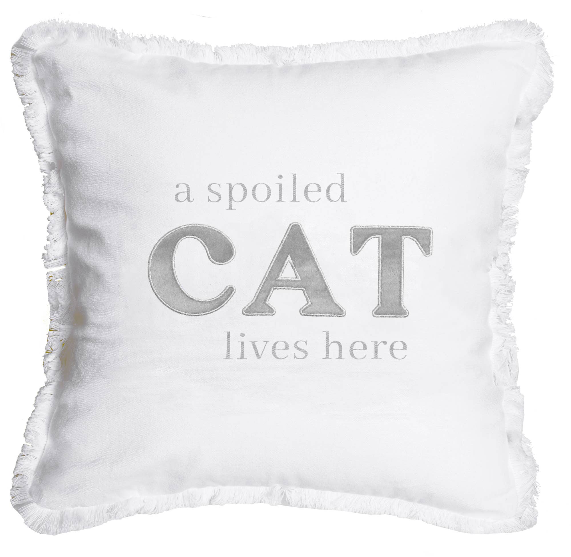 Spoiled Cat Throw Pillow