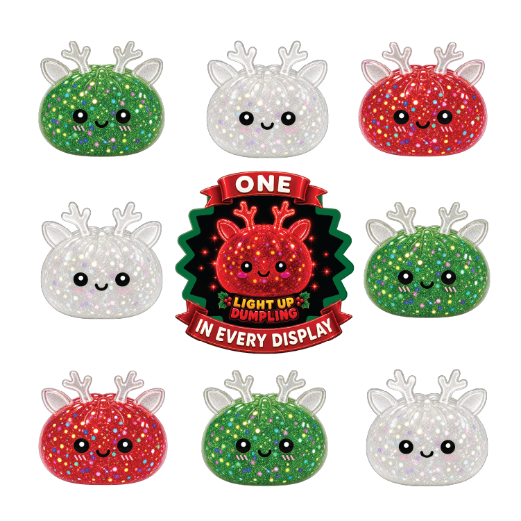 Fun Doh Christmas Mystery Reindeer Dumpling Squishy Toy