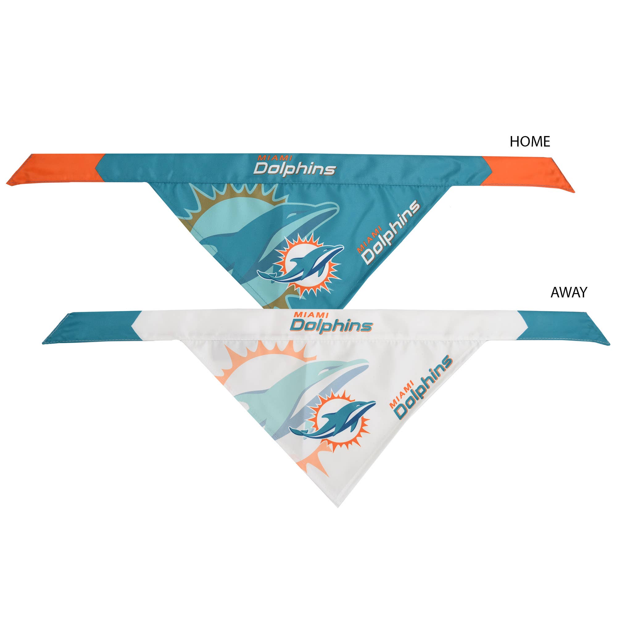 NFL Miami Dolphins Home & Away Pet Bandana Set