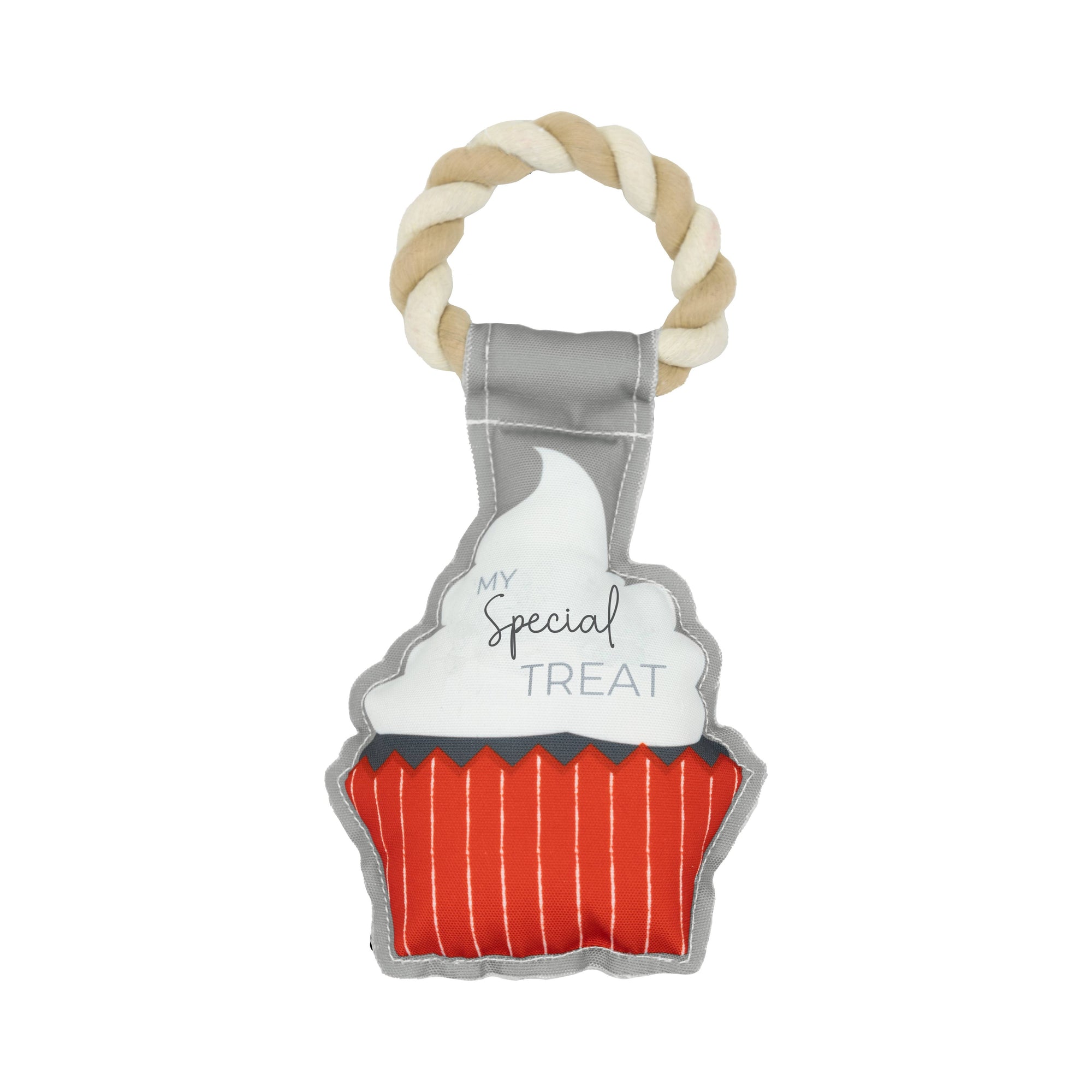 Treat Canvas Dog Toy on Rope