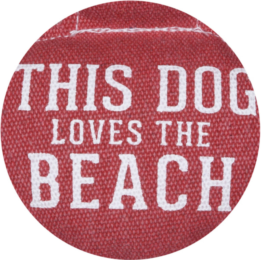 Beach Dog Canvas Dog Toy on Rope
