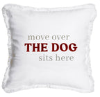 Dog Sits Throw Pillow Cover
